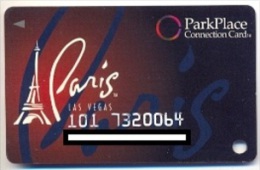 Paris Casino, Las Vegas  Older Used Slot Card, Paris-2 - Casino Cards