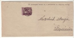 POLAND 1921 COVER SENT FROM GNIEZNO  TO WRZESNIA - Covers & Documents