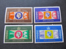 St. LUCIA - 1977 Silver Jubilee  Mnh** Sc 414/417, Mi 407/410, Yv 414/417 - Ste Lucie (...-1978)