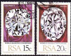 South Africa - 1980 - World Diamond Congress - Diamonds, Minerals, Mining - Complete Set - Oblitérés