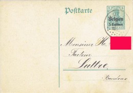 CP - Postkarte -  OCCUPATION ALLEMANDE  14-18 -  Oblitéré Luttre 1916 -     (3589) - Autres & Non Classés