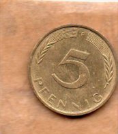 PIECE DE 5 PFENNIG 1973 F - 5 Pfennig