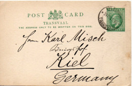 TRANSVAAL ENTIER POSTAL POUR L'ALLEMAGNE 1910 - Transvaal (1870-1909)