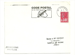 ORNE - Dépt N° 61 = ARGENTAN 1972 =  FLAMME Codée =  SECAP Illustrée ' CODE POSTAL / Mot Passe' - Zipcode