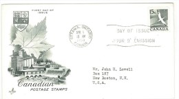 CANADA - 1954 National Wildlife Week FDC - 1952-1960