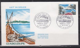 = Série Touristique Îlet Du Gosier 20 6 70 Enveloppe 1er Jour Le Gosier Vue De L'îlet, Mer, Palmiers N°1646 Guadeloupe - Altri & Non Classificati