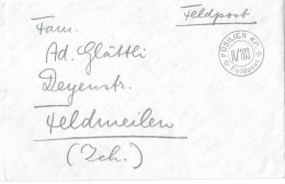 Feldpost Brief  "Füsilier Kp II/103" - Feldmeilen          Ca. 1950 - Cartas & Documentos