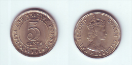 Malaya & British Borneo 5 Cents 1961 - Malaysia