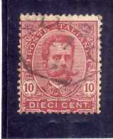 ITALY KINGDOM ITALIA REGNO 1891 - 1896 EFFIGIE RE VITTORIO EMANUELE II CENTESIMI 10 CENT. USATO USED - Ongebruikt