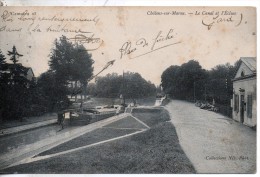 51. Chalons Sur Marne. Le Canal Et L'écluse. Etat Moyen - Châlons-sur-Marne