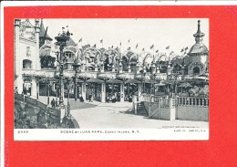 CONEY ISLAND NEW YORK Cpa Fete Foraine Luna Park   2059 Illustrated Post Card C O N Y - Brooklyn