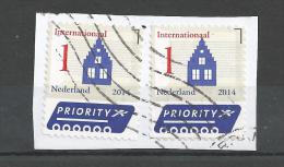 Holanda 2014 -2 Sellos Circulados-Correo Prioritario Internacional - Used Stamps