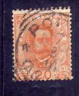 ITALY KINGDOM ITALIA REGNO 1891 - 1896 EFFIGIE RE VITTORIO EMANUELE II CENTESIMI 20 CENT. USATO USED - Nuevos