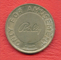 F2433 / - SLOT MACHINE - BALLY - ONLY FOR AMUSEMENT - 23 Mm - Jeton Token  Gettone - Bulgaria Bulgarie Bulgarien - Casino