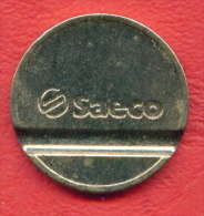 F2434 / - SAECO -  Italian Manufacturer Of Espresso Machines -  24 Mm - Jeton Token  Gettone - Italia Italy Italie I - Profesionales/De Sociedad