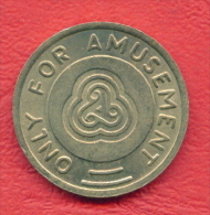 F2441 / - SLOT MACHINE - FOR AMUSEMENT ONLY - 24 Mm - Jeton Token  Gettone - Bulgaria Bulgarie Bulgarien Bulgarije - Casino