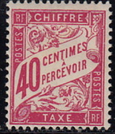 Timbre Taxe N° 35. Légère Marque De Charnière. - 1859-1959 Nuevos