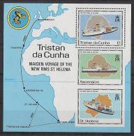 TRISTAN DA CUNHA - 1990 Bateaux, St Helena II - BF  Neufs *** // Mnh - Tristan Da Cunha