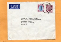 Malaysia Old Cover Mailed To USA - Malayan Postal Union