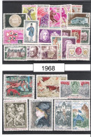 FRANCE: Année 1968 Complète Du N°1542 à 1581 Soit  40 TP - 1960-1969