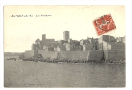 Cp, 06, Antibes, Les Remparts, Voyagée 1911 ? - Antibes - Les Remparts