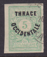 Thrakien Thrace Portomarke Mi. 4     5 St Marke Von Bulgarien Overprinted THRACE OCCIDENTALE - Thracië