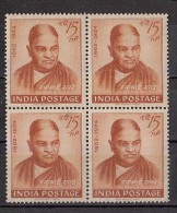 INDIA, 1962,   Birth Centenary Of Ramabai Ranade (Social Reformer), Block Of 4,  MNH, (**) - Ungebraucht