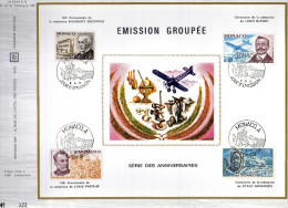 Feuillet Tirage Limité CEF 44 émission Groupée Escoffier Pasteur Amundsen Blériot - Cartoline Maximum