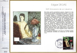 Feuillet Tirage Limité CEF 236 Peintre Peinture Edgar Degas - Maximumkaarten