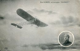 N°37746 -cpa René Simon Sur Monoplan "Blériot" - Aviateurs