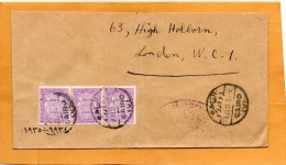 Egypt Old Cover Mailed UK - 1866-1914 Khedivate Of Egypt
