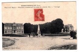 27 - Bourgtheroulde - Place De La Mairie - Monument Commémoratif Du Combat Du 4 Janvier 1871 - Editeur: Acard - Bourgtheroulde