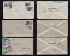 Brazil Brasil 1937 3 AIRMAIL Covers To FRANKFURT GERMANY - Storia Postale