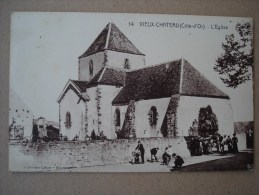 CPA 21 - VIEUX CHATEAU - L'Eglise (animée) - Other Municipalities