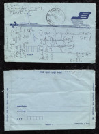 Brazil Brasil 1975 Stationery Aerograma To USA Rare !! - Entiers Postaux