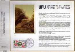 Feuillet Tirage Limité CEF CFA Réunion 21 UPU Centenaire De L´Union Postale Universelle - Briefe U. Dokumente