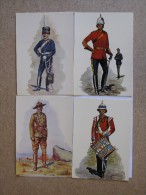 Carte Postales  5 Et 6   D´uniformes Militaires Du Canada - Uniforms