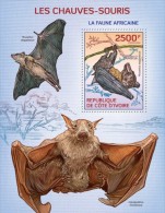 Ivory Coast. 2014 Bats. (102b) - Vleermuizen