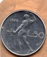 PIECE DE  50 LIRES 1978 - 50 Liras