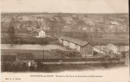 BONNIÈRES-SUR-SEINE (78) : Panorama Des Ponts De BONNIÈRES Et De BENNECOURT. CPA Précurseurs - Bonnieres Sur Seine