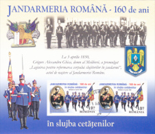 MILITARIA, Romanian Gendarmerie  2010 ,BLOCK USED,CTO.ROMANIA. - Polizei - Gendarmerie