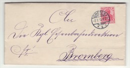 POLAND / GERMAN ANNEXATION 1910  LETTER  SENT FROM  GNIEZNO  TO  BYDGOSZCZ - Covers & Documents