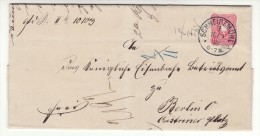 POLAND / GERMAN ANNEXATION 1888  LETTER  SENT FROM  PILA  TO  BERLIN - Cartas & Documentos