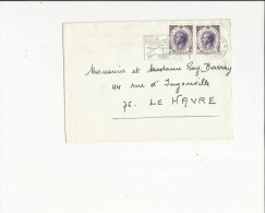 Enveloppe Timbrée  Flamme ( Adressée A Mr Mme R  Barray Au Havre 76 - Andere & Zonder Classificatie