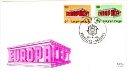 EUR69-L15 - BELGIQUE FDC EUROPA 1969 - 1961-1970