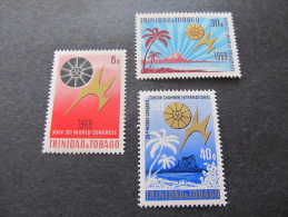 TRINIDAD & TOBAGO - 1969 Conference - Sc 173/175 Mh* - Trinidad En Tobago (1962-...)