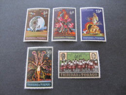 TRINIDAD & TOBAGO - 1970 Carnival - Sc 176/180 Mh* - Trindad & Tobago (1962-...)