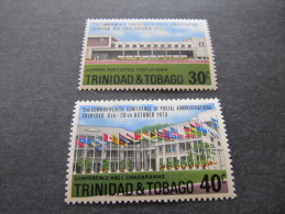 TRINIDAD & TOBAGO - 1973 Postal Conference  Mh* Sc 239/240, Mi 322/323, Yv 326/327 - Trindad & Tobago (1962-...)