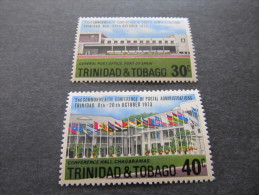 TRINIDAD & TOBAGO - 1973 Postal Conference  Mh* Sc 239/240, Mi 322/323, Yv 326/327 - Trinidad Y Tobago (1962-...)