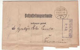 POLAND 1921  OFFICIAL LETTER  SENT FROM  OSTRZESZOW  TO POZNAN - Covers & Documents